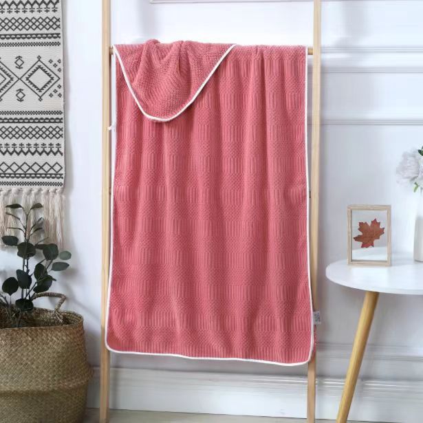 Picture of Bath Towel Set, Extra Large, Thick, Soft, Absorbent, Face Towel, Dormitory Adult Wholesale, Couple Coral Fleece Towel