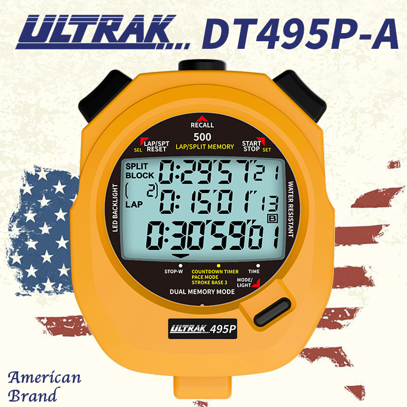 Picture of Electronic stopwatch DT495P Dinger ULTRAK Osek 500 Channel 3 Row Display Timer Track and Field Training