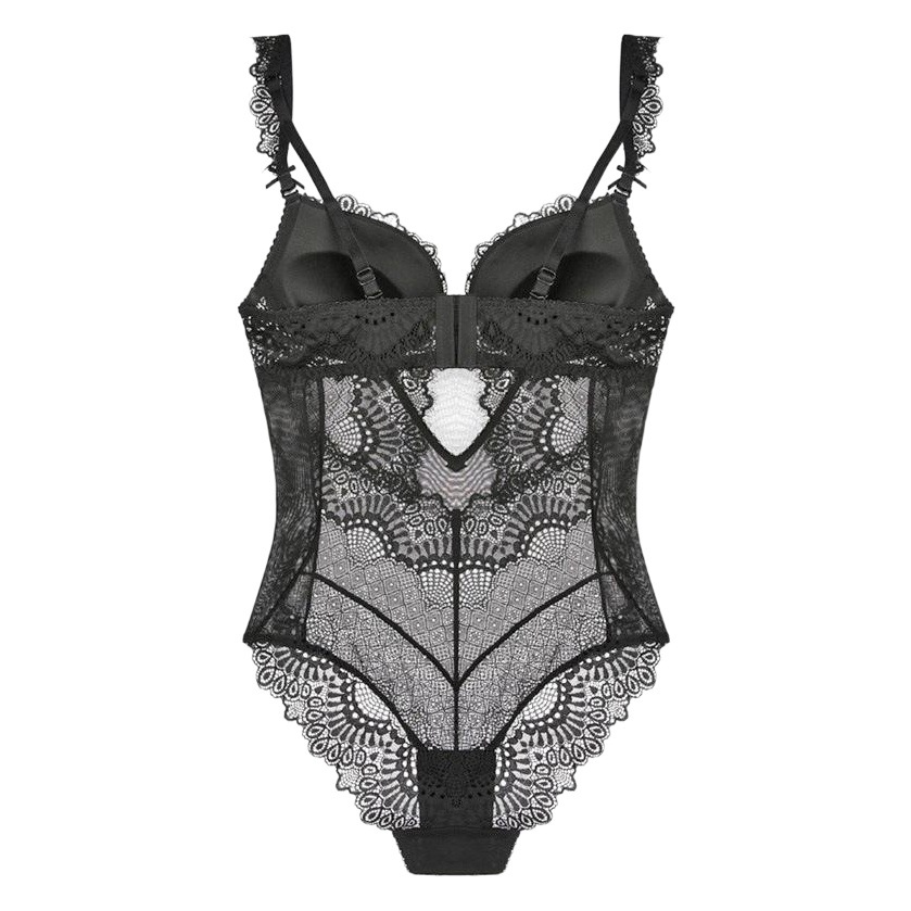 French Sexy Lace Jumpsuit, Small Breast Push-Up Anti-Sagging Push-Up Intimates, Body-Shaping, Slim-Fitting and Beautiful Back Jumpsuit