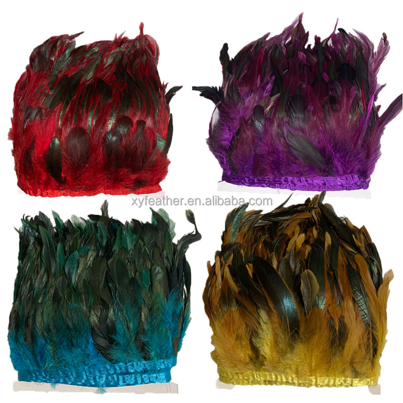 [in stock] swimming wool cloth edge 8-18cm chicken wool cloth clothing feather shawl permanent wool accessories chicken wool