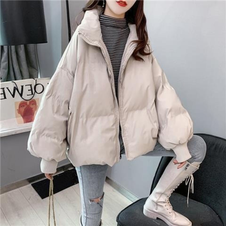 Women's Short down Cotton Jacket 2025 Winter New Loose Cotton Coat Versatile Thick Warm Puffer Jacket