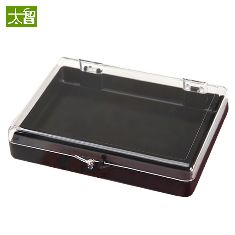 H017 transparent plastic box rectangular PS plastic box poker box specimen box jewelry box with lid