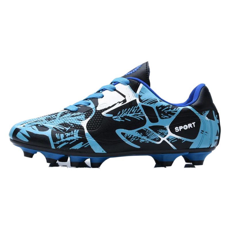 Children's football shoes boys low leather spikes broken nails men's children's teenagers adult training sports shoes wholesale