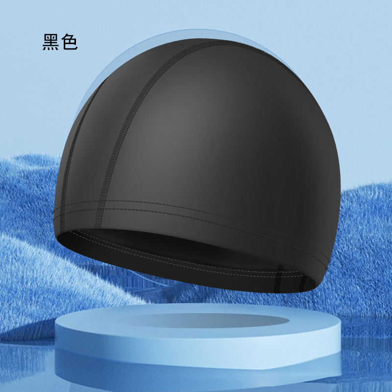 Picture of Children's swimming cap boys and girls waterproof head professional pu swimming cap cartoon pattern baby swimming cap wholesale