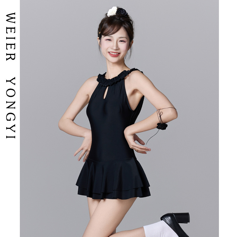 Women's Slimming Belly Covering Conservative Skirt 2025 New High-end Sense Internet Popular Hot Spring Swimsuit