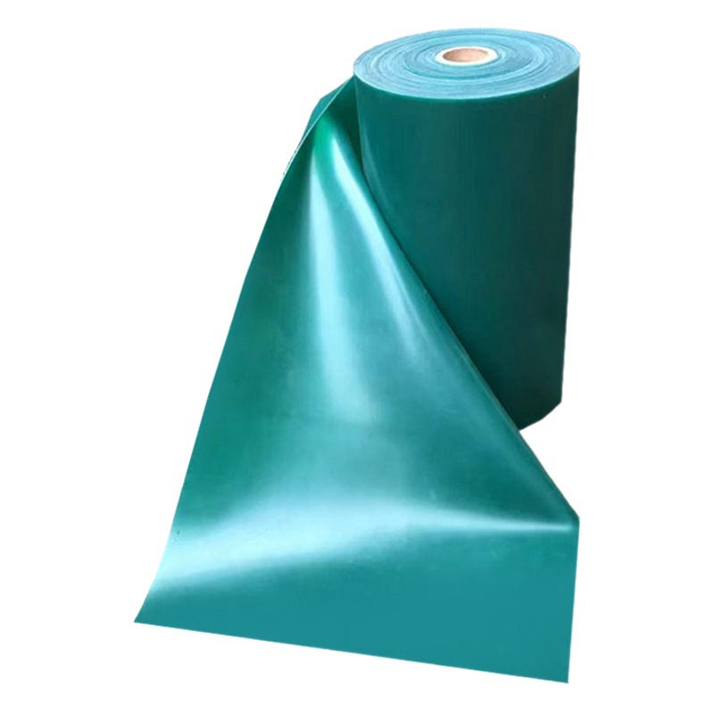 Flat rubber band manufacturers supply 0.5/0.55/0.6/0.65mm/1.2 high rebound ice green latex fitness rubber band