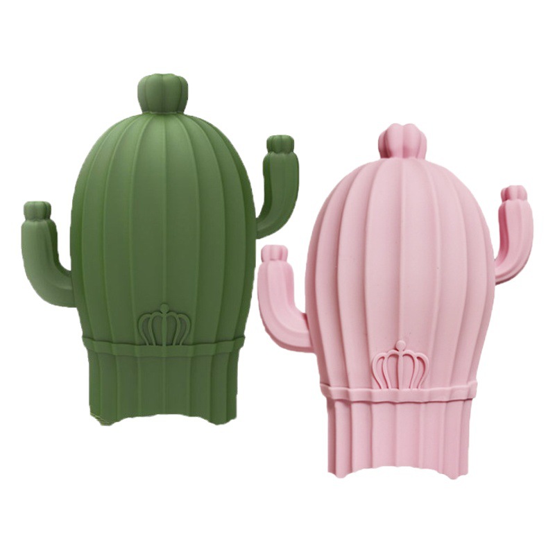 Cross-border Cactus Silicone Hot Water Bag Water Filling Microwave Heating Water Bag Refrigerated Ice Compress Dual-purpose Hand Warmer