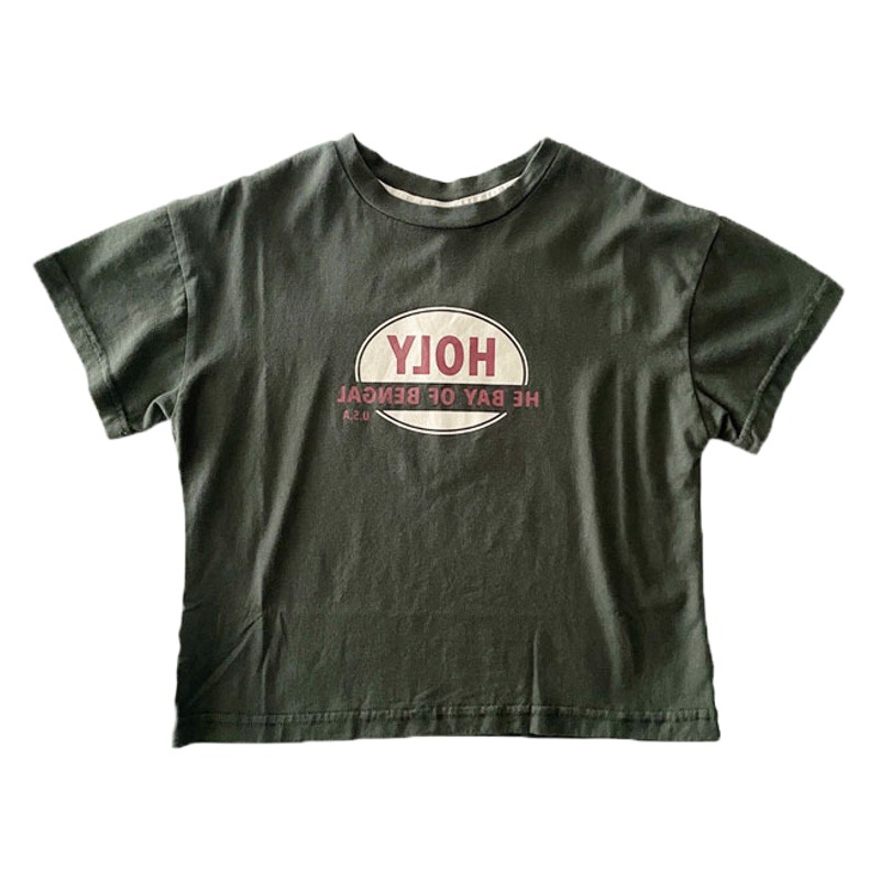 Boys' short-sleeved T-shirt summer 2022 new big children's summer clothes boys' half-sleeved T-shirt pure cotton fashion brand fried street children's clothing