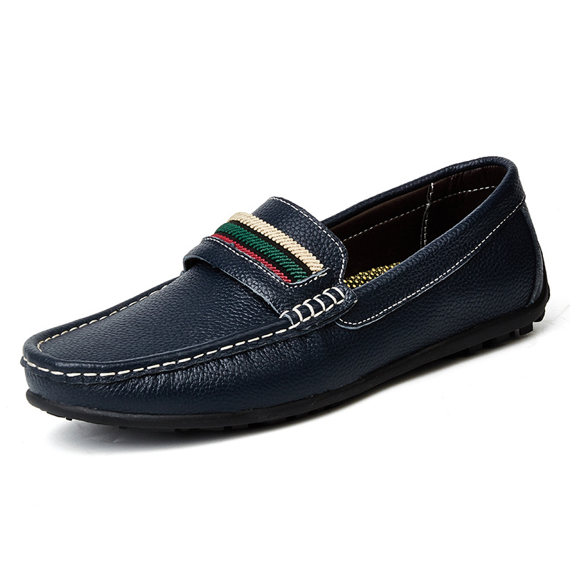 Picture of 2022 Spring and Summer Leather Shoes Men's British Style Soft Bottom Breathable Men's plus size Casual Shoes Fashionable Driving Men's Shoes