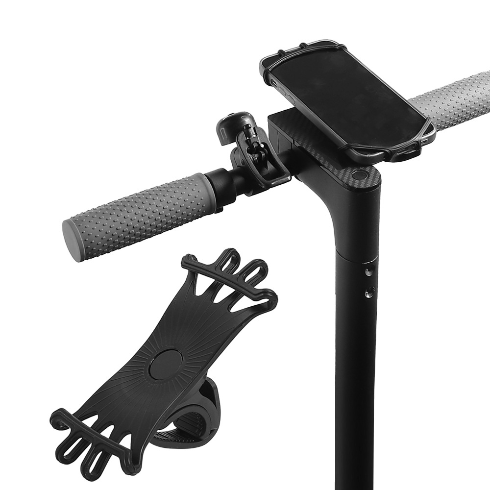 New bicycle scooter mobile phone bracket silicone 360 degree rotation anti-shake riding navigation mobile phone bracket