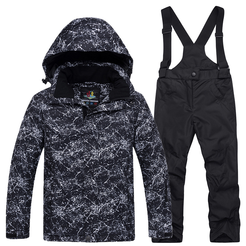 Picture of New Children's Ski Suit suit Boys' and Girls' Outdoor Thickened Warm Ski Two-Piece Set