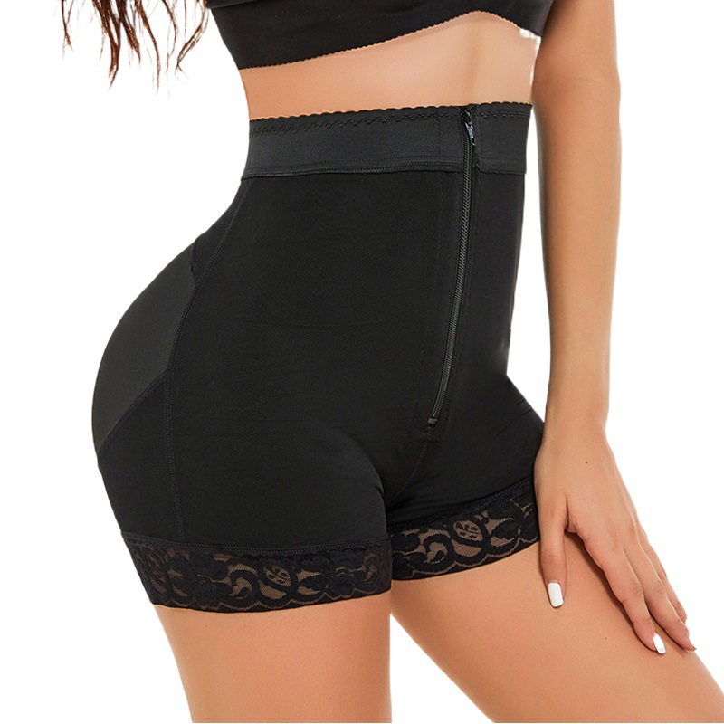 Hip pants Zipper Sports High Waist Abdominal pants with Hip Body pants Sexy Powerfully Lifting Hip Body Shaping pants