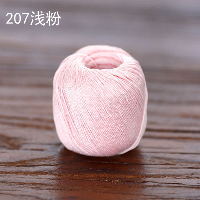 Picture of Snow Feir No. 8 Pearl Lace (10g Pack) Micro Crocheted Wool Silk Light Spring and Summer Cotton Crochet
