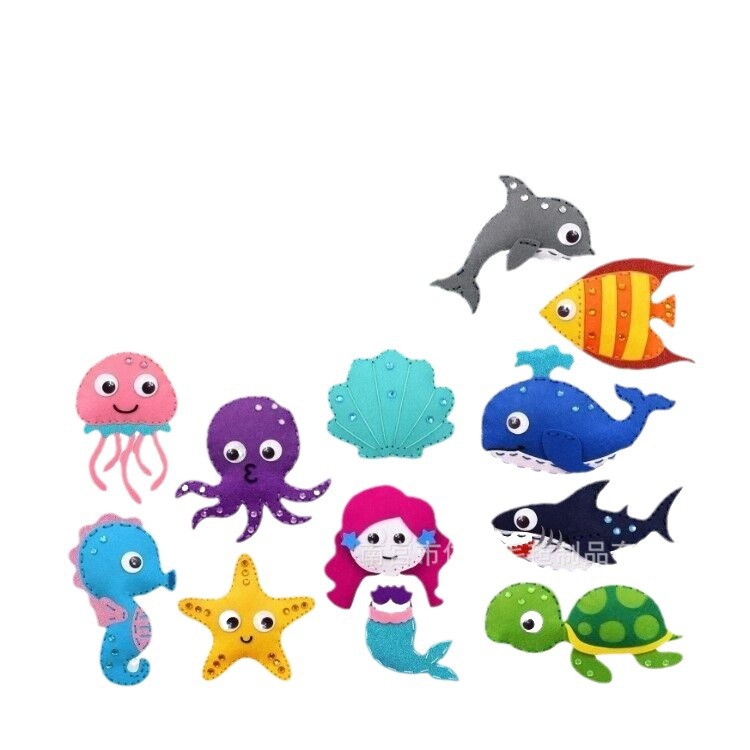 Picture of non-woven sewing sewing music handmade diy sewing suit creative cartoon children's educational kindergarten making material package