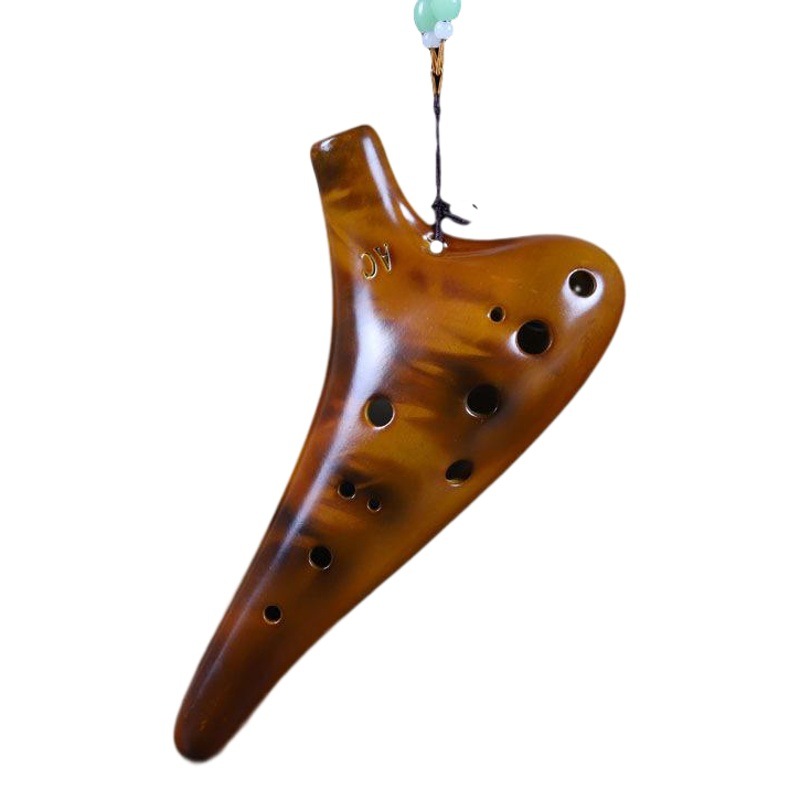 New Product Twelve-Hole Ocarina Alto C Key Beginner School Teaching Ocarina 12-Hole Ethnic Musical Instrument Manufacturer Wholesale