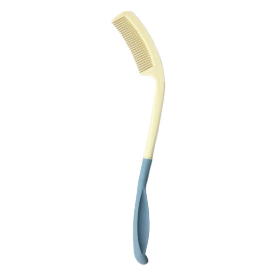 Extra-long disabled curved handle comb elderly life auxiliary supplies thick handle long handle comb elderly care supplies