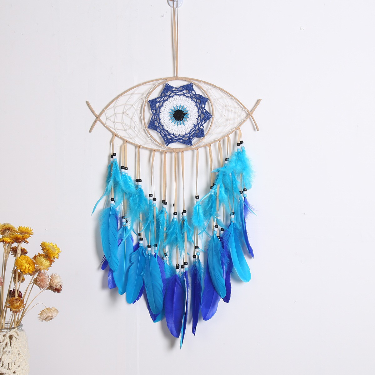 Picture of Devil's Eye dream catcher holiday gift home decoration wall hanging bedroom bedside wall decoration pendant dream catcher