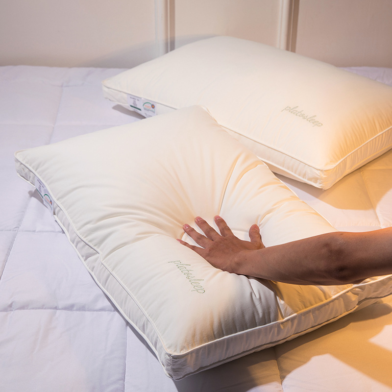 Picture of Class a Cotton Pillow Five-Star Hotel Pillow Soy Fiber Pillow Adult Neck Pillow Wedding Hotel Pillow Core Wholesale