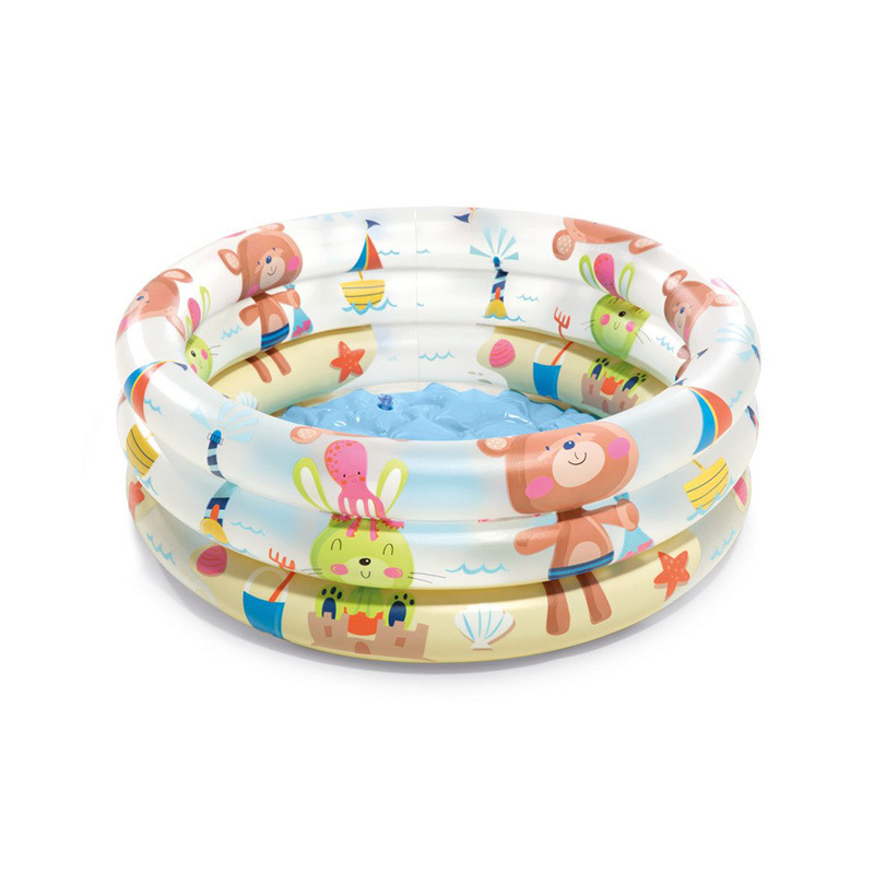 Picture of INTEX 57106 dinosaur and volcano baby pool inflatable three Ring Pool children baby swimming pool home