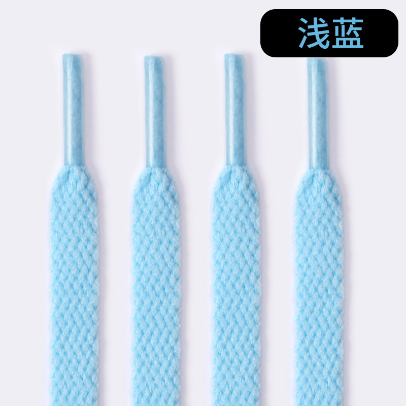 Picture of Wild elephant shoelaces wholesale single flat sneaker canvas basketball board shoes powder black gray color white shoelace rope a pair