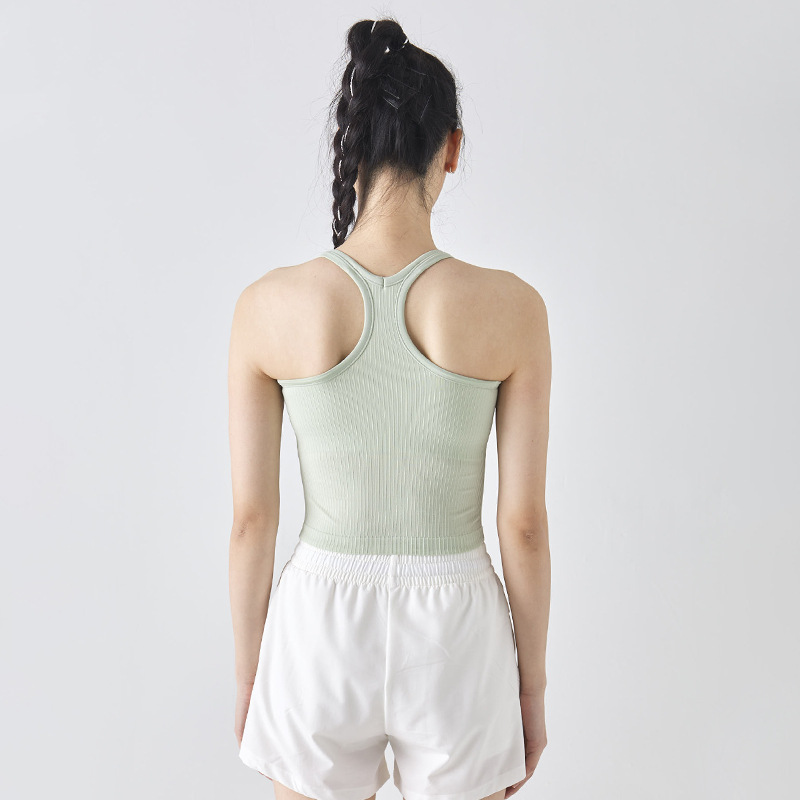 Picture of Short Sports Bra Fitness Shockproof High-Intensity Summer Yoga Tops Women's Beautiful Back Quick-Drying Vest Yoga Clothes Wholesale