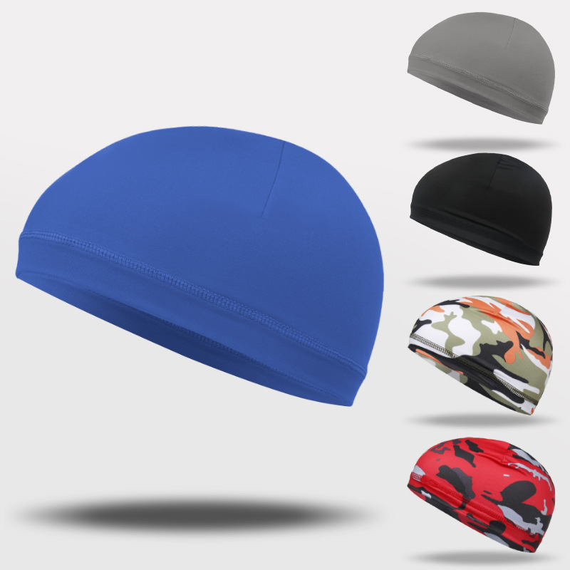 Cross-border Hot Sale Polyester Riding Cap Thin Sports Sweat Absorbing Breathable Quick-drying Cap Outdoor Helmet Lining Hat