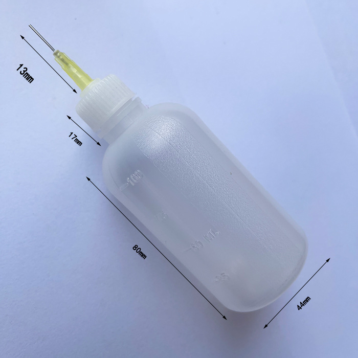Environmental protection 100ml dispensing bottle rosin bottle with needle plastic plastic jam pot another 30 50ml