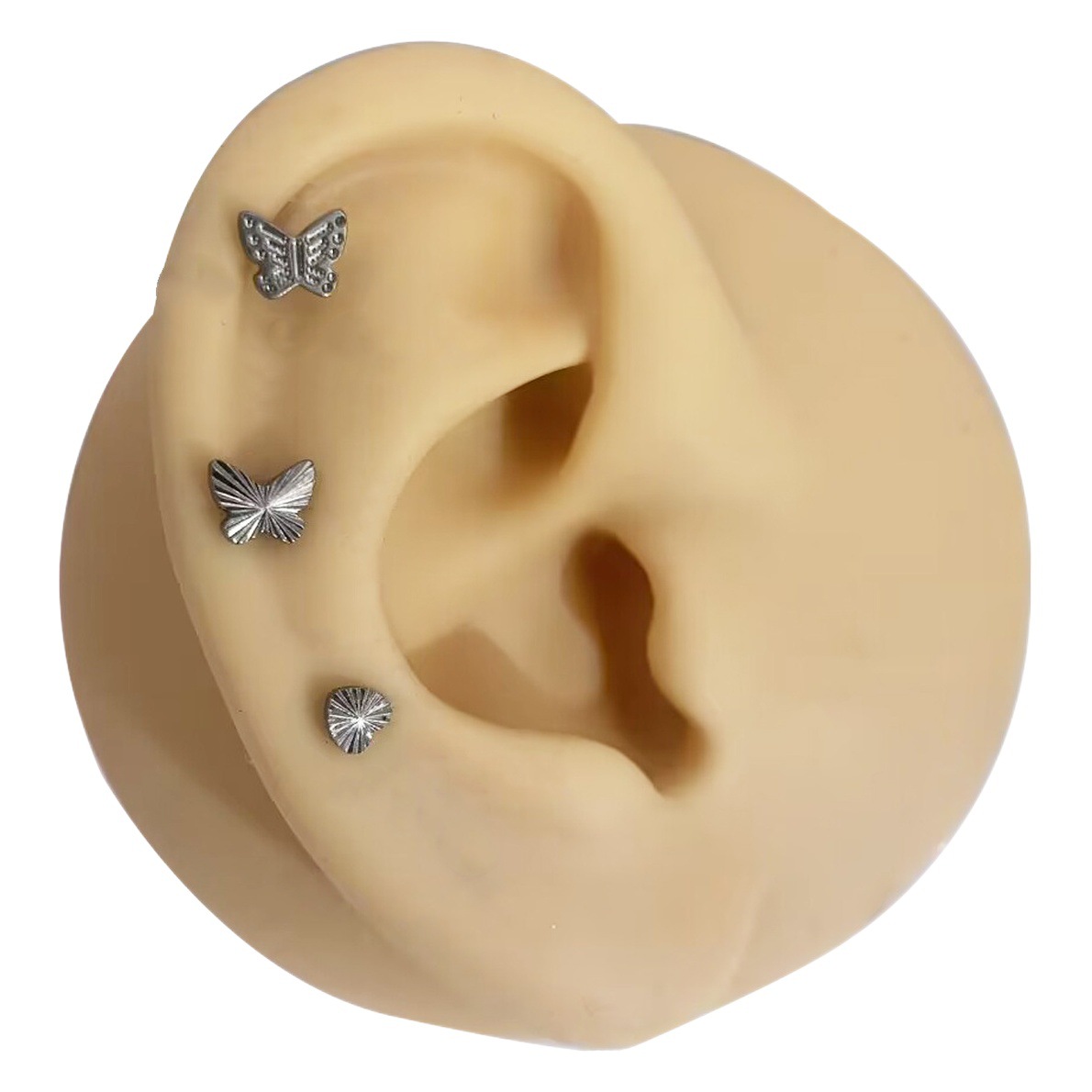G23 Titanium Hollow Bow Love Leaf Joker Small Ear Bone Nail Lip Nail Puncture Jewelry Lip Nail