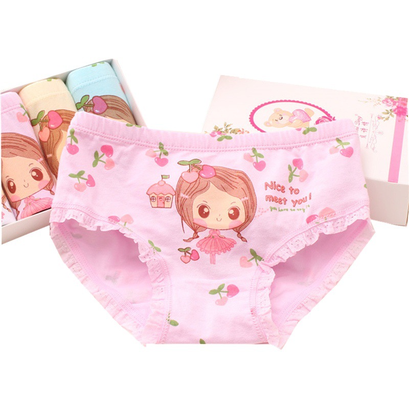 Children's Underwear Girls High Quality Cotton Briefs Kids Girls Toddlers Baby Students Middle and Big Kids Briefs