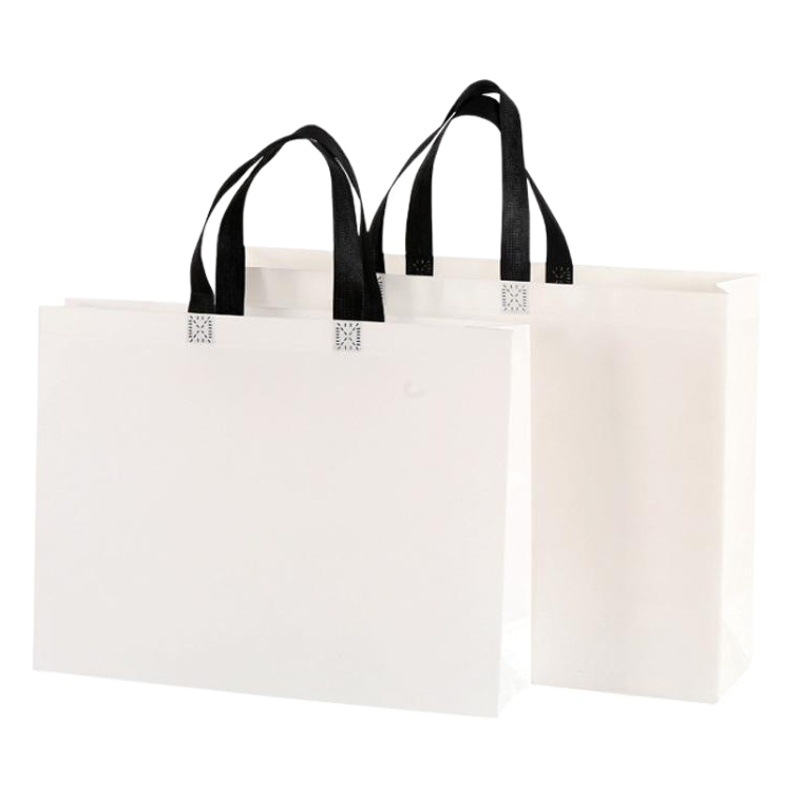 White coated non-woven bag non-woven color coated bag non-woven bag ordered spot can be printed logo