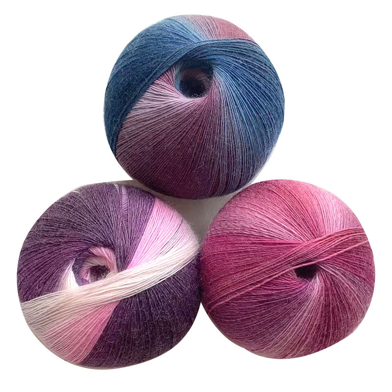 Picture of 1000 m Magic Ball Rainbow Wool Wool Wool Hand-Woven Crochet Shawl Hat Scarf Coat Coarse Baby Wool Ball