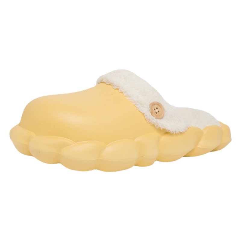 New Style Baotou Cotton Slippers Winter Indoor Home Thick-soled Warm Non-slip Waterproof Cotton Shoes Removable Moon Shoes