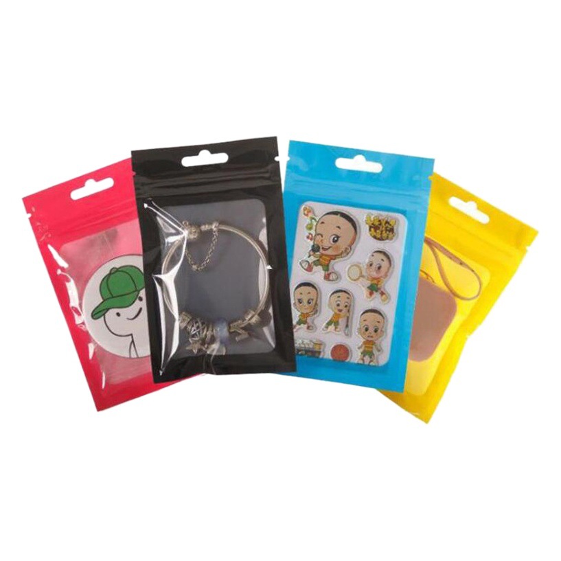 High Transparent Color Packaging Bag Mobile Phone Case Digital Hardware Products Self-sealing Bag Jewelry Gift Plastic Packaging Bag