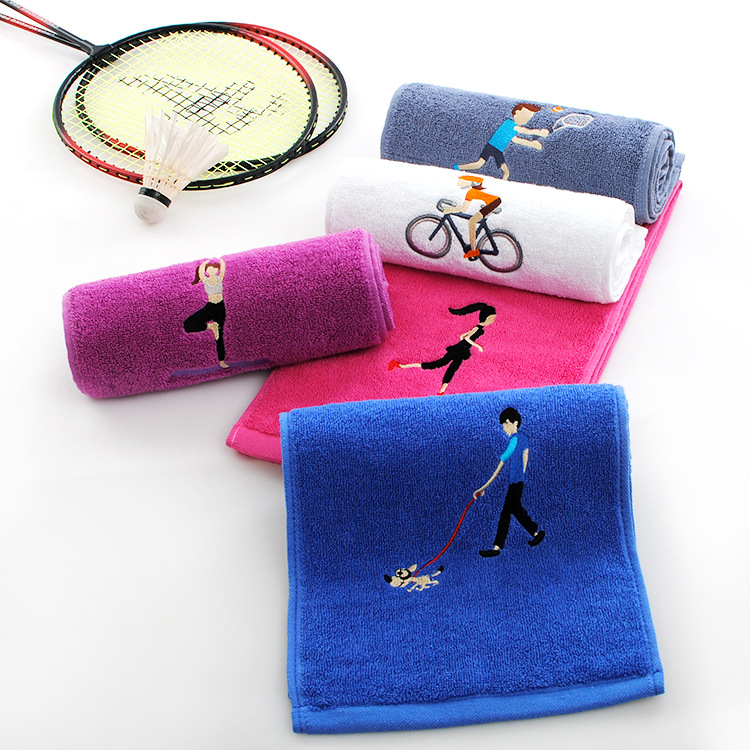 Sports towel custom gym extended sweat towel marathon yoga advertising gift towel printing logo
