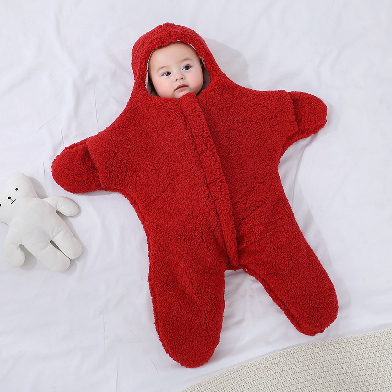 Picture of Bag Baby Newborn Thick Newborns Go Out with Quilt Sleeping Bag Dual-purpose Warm and Soft in Autumn and Winter