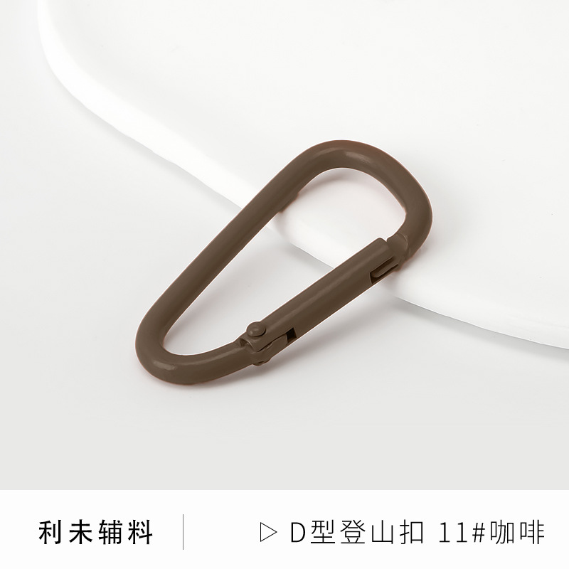 Picture of Factory wholesale color paint gourd-shaped carabiner aluminum alloy jewelry accessories water bottle key creative quick-hanging buckle