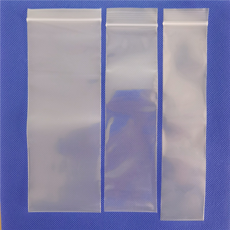 Picture of 1380cm rectangular self-sealing bag pe bone pulling bag plastic sealing mouth plastic bag slender irregular packaging bag