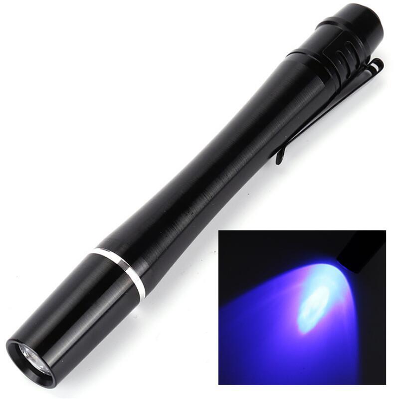 Strong Light Pen Light Pen Clip Pocket Multi-Functional Purple Light Banknote Ink Detection 395Nm Uv Pen Light Flashlight