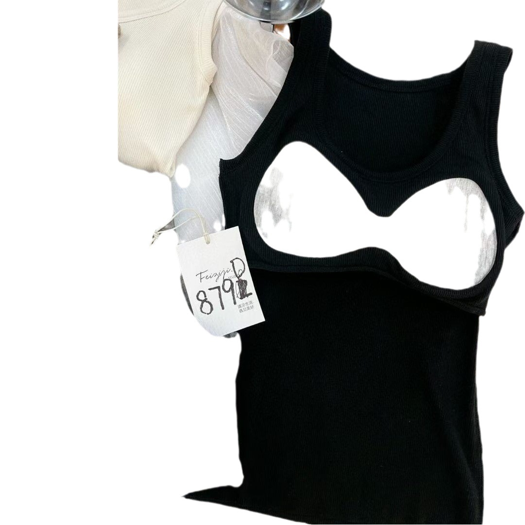 Picture of Women's Winter Slim-Fit Camisole with Chest Pads, Inner Layer for Warmth