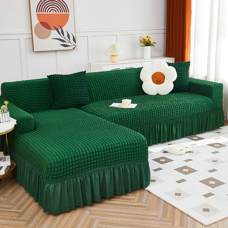 Picture of Thickened stretch seersucker lace sofa cover cover for imperial concubine single double combination sofa cover all-inclusive non-slip