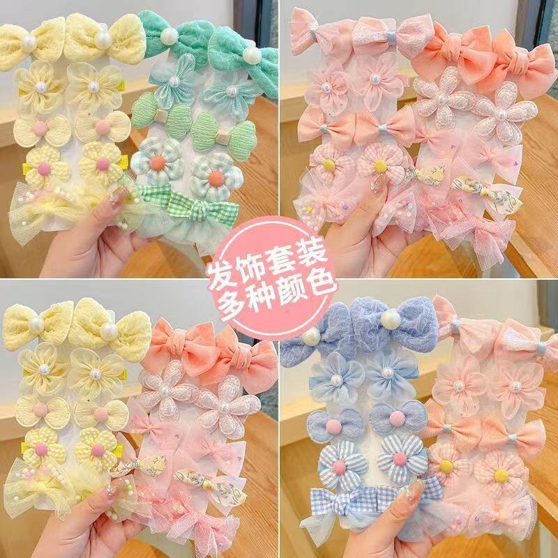 Korean Style Cute Flower Bow Hairpin Hair Accessories Little Girl's Bangs Clip Hair Pin Children's Hair Hare
