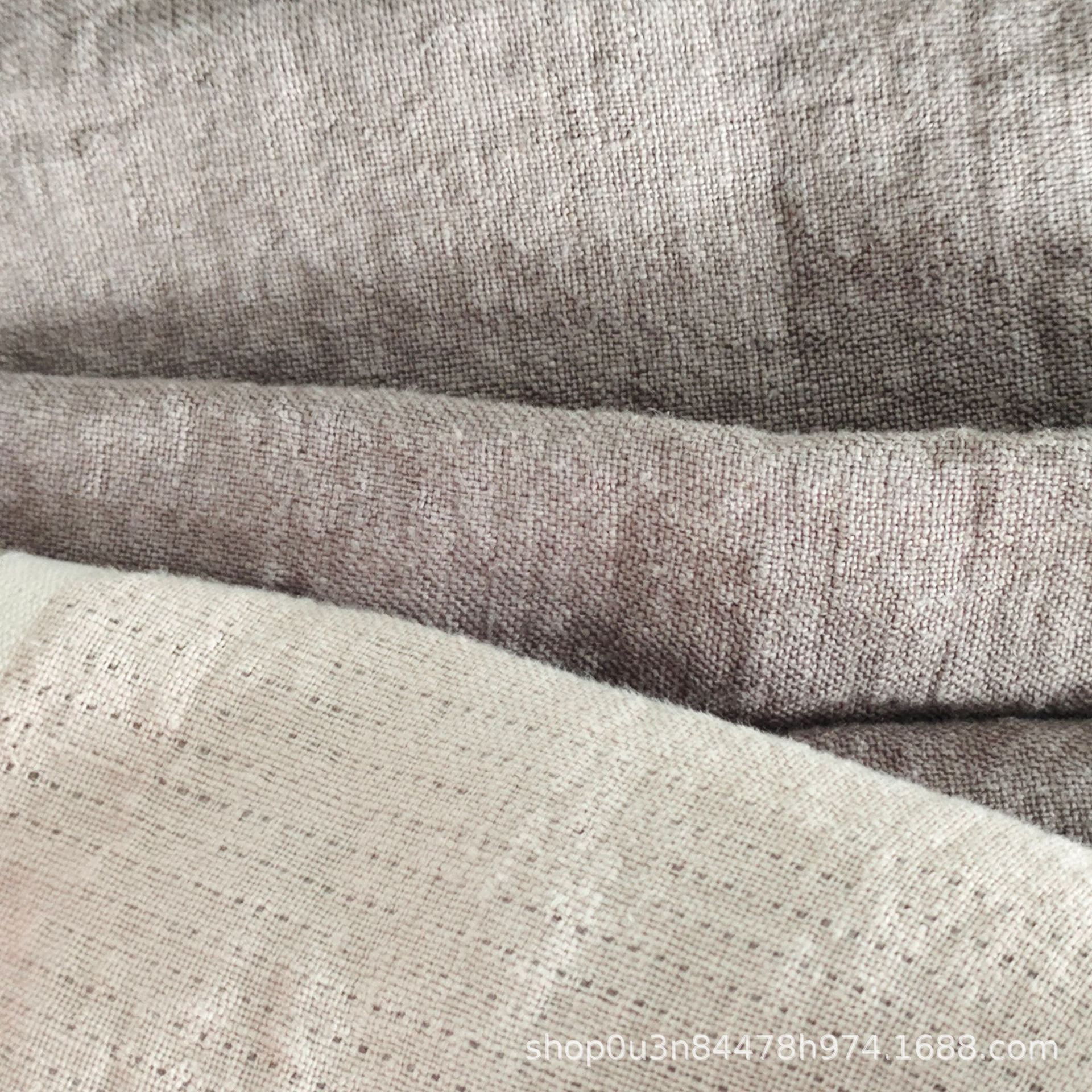 Pure Linen Yarn-dyed Double-layer Blanket Fabric French Linen Double-sided Yarn-dyed Fabric Pure Linen Bubble Yarn-dyed Fabric