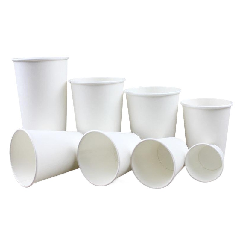 White Paper Cup Disposable Paper Cup 2.5/4.5/7/9/8/12/16 oz Drinking Cup Wholesale Whole Box