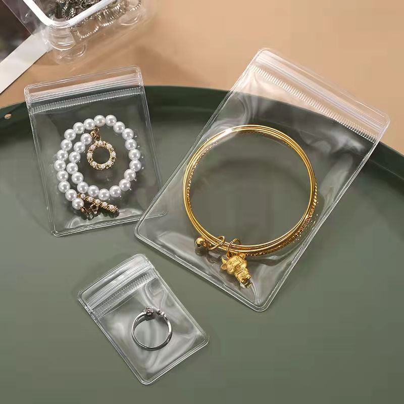 Pvc Sealed Bag Transparent Jewelry Bag Jewelry Packaging Bag Ring Bracelet Necklace Sealed Bag Jewelry Ziplock Bag