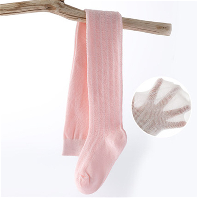 Picture of Children's pantyhose summer baby leggings mesh solid color striped baby mosquito-proof socks girls' pantyhose thin 22