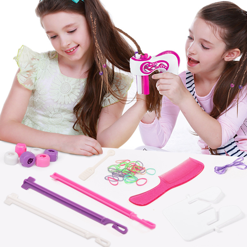 Picture of Cross-border electric three-strand hair braiding device artifact lazy automatic twist braid hair tie girl play house toy
