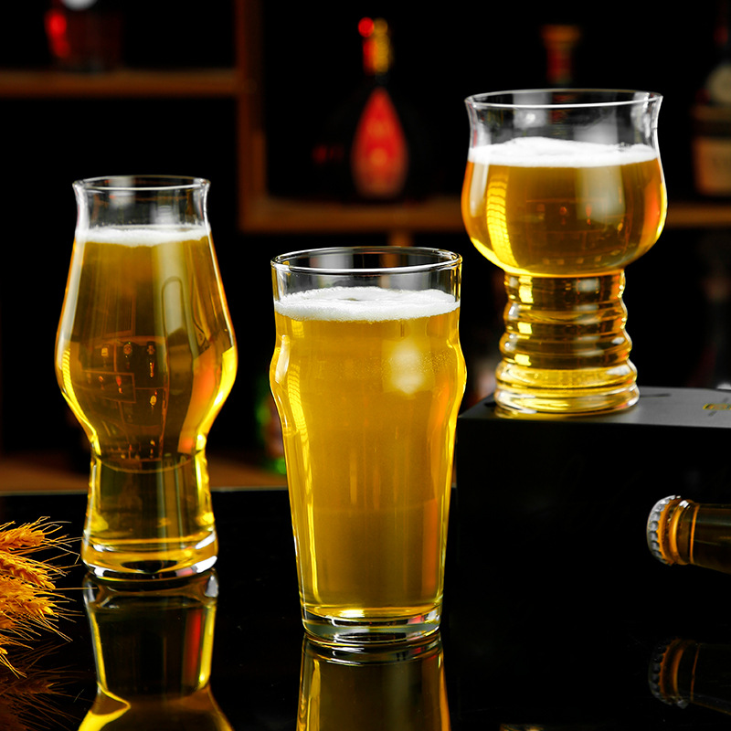 Picture of 500ml Large Draft Beer Cup Large Internet Celebrant Household Glass Beer Cup Fine Brewing Creative Wine Cup Exquisite Large Capacity