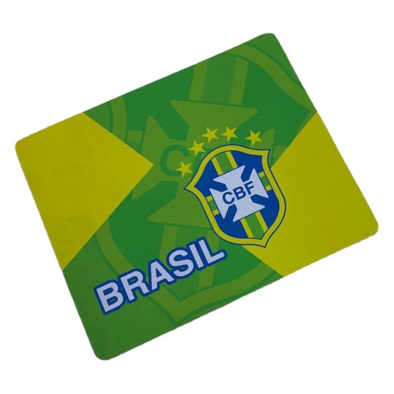 Natural rubber mouse pad Real Madrid AC Milan Inter Paris C Luo France Brazil football fans supplies gifts
