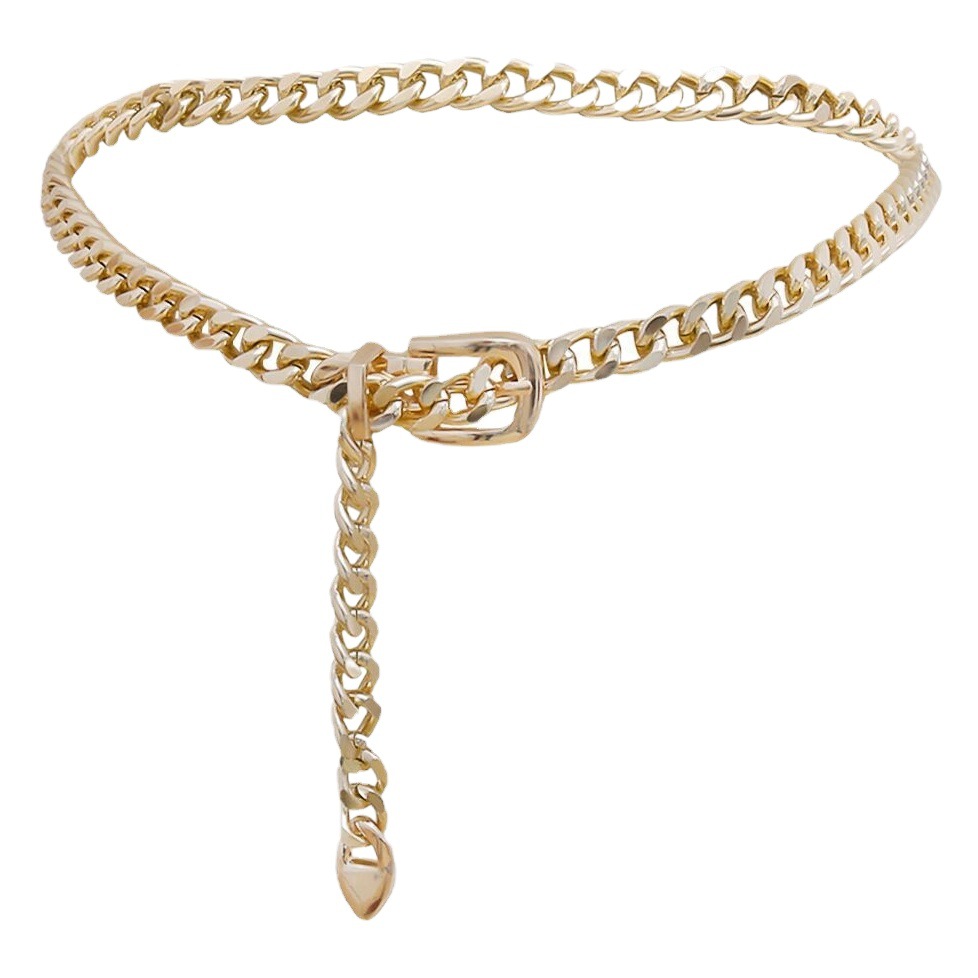 Europe and the United States cross-border jewelry personality retro metal chain waist chain Women fashion Joker belt body chain manufacturers wholesale