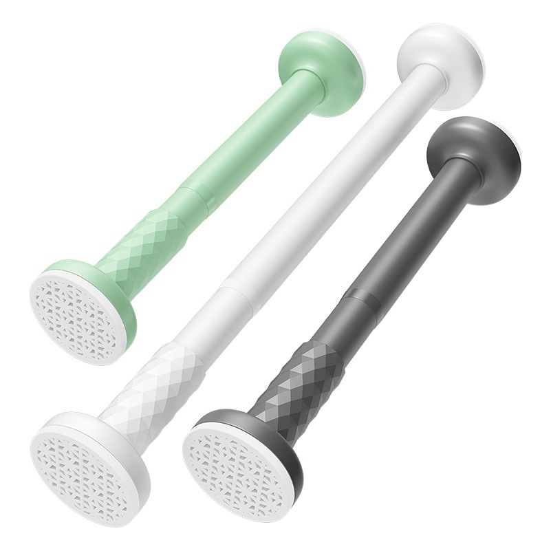 Thickened Roman Rod Curtain Rod Single Rod Wardrobe Brace Punch-free Curtain Installation Rod Telescopic Rod Household